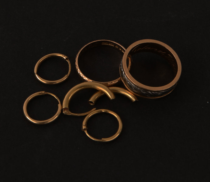 Smycken 6 delar, 18k