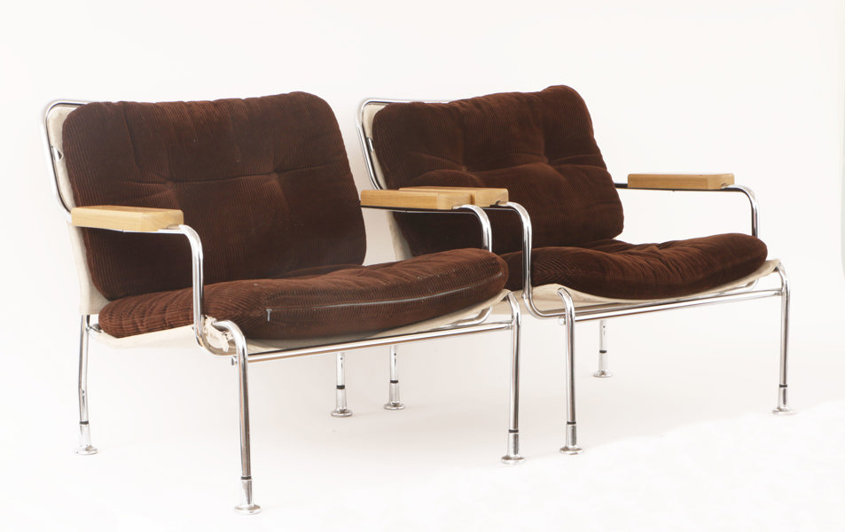 Fåtöljer ett par, 1900-talets andra hälft