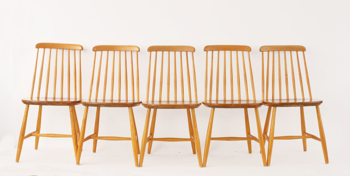 Stolar 5st, Nässjö Stolfabrik, 1950/60-tal