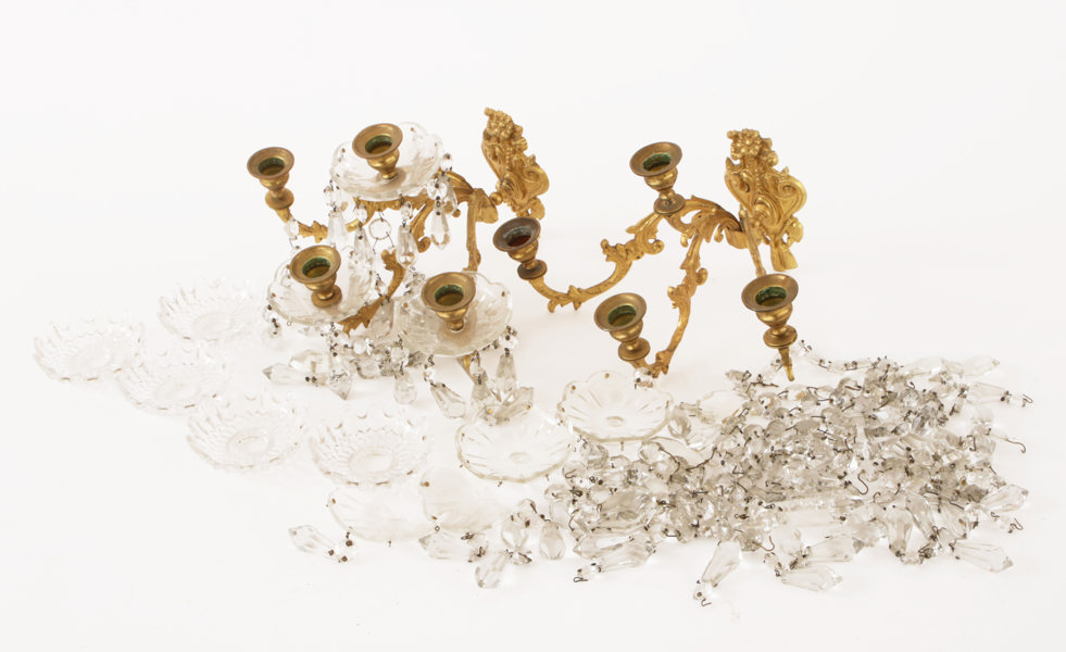 Väggappliquer ett par, 1800-talets senare del