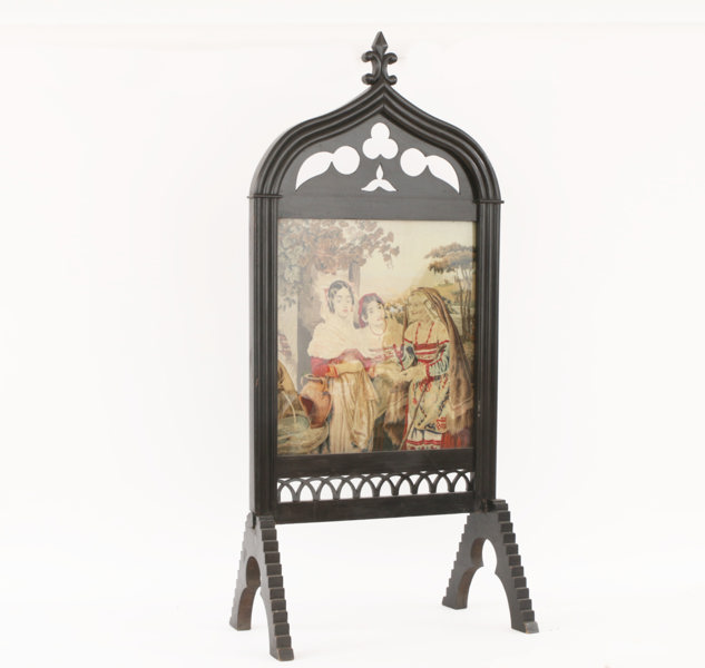 Brasskärm, nygotik, 1800-tal