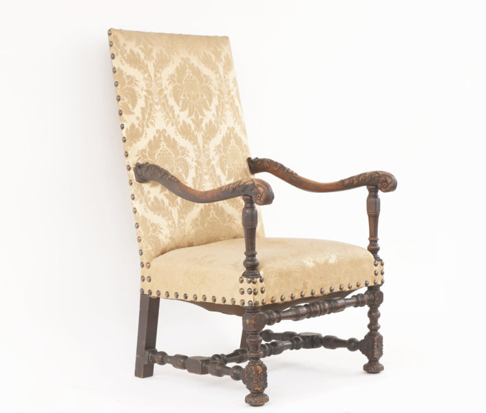 Karmstol, delvis barock, 16/1700-tal