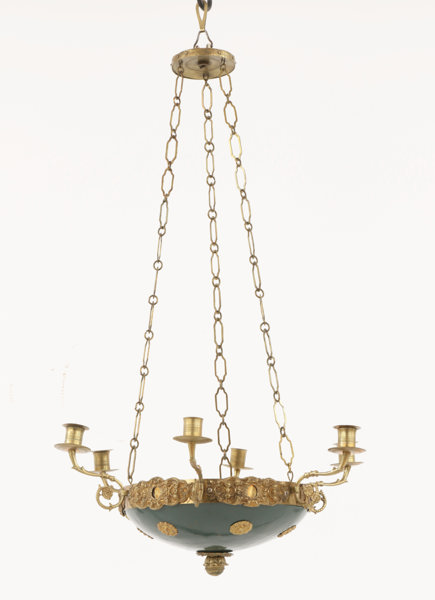 Ljusampel, senempire, omkring 1800-talets mitt