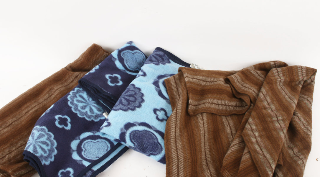 Plädar 4st, bl.a. Tidstrand