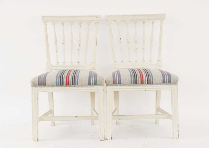 Stolar ett par, sengustavianska, 1800-talets början