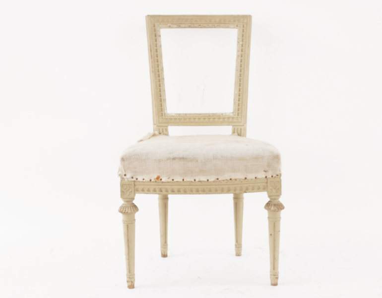 Stol, gustaviansk, 1700-talets slut