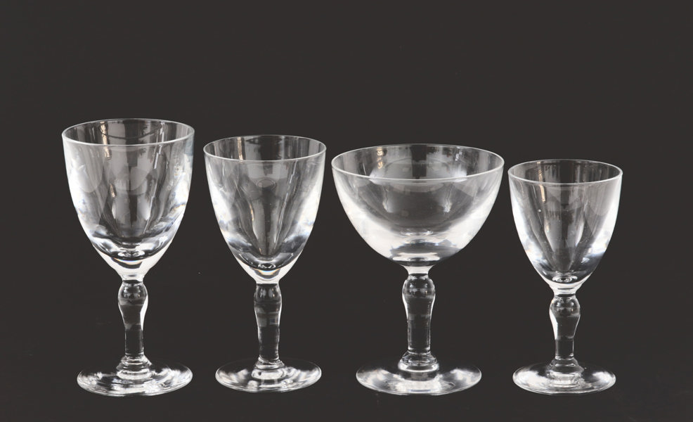 Glasservisdelar, 1900-talets andra hälft