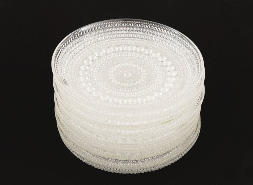 Assietter 9st, "Kastehelmi", Arabia, Finland