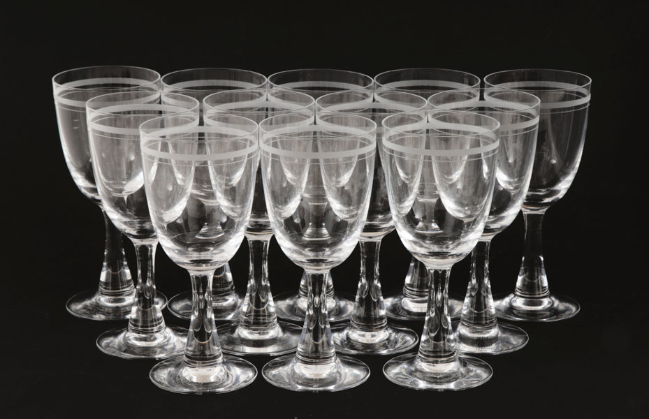 Vitvinsglas 12st, Rydbergsmodell, Ingegerd Råman för Skruf