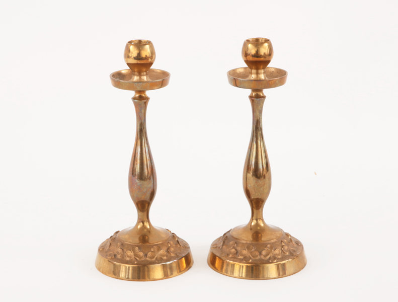 Ljusstakar ett par, Erland Svensson, daterade 1977