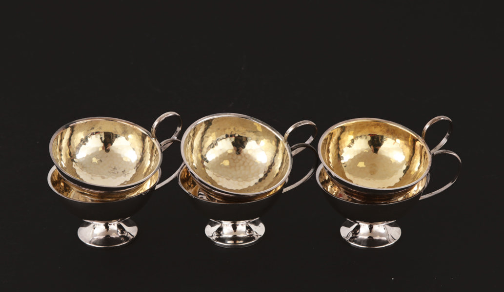 Punschmuggar 6st, silver, bl.a. Ceson