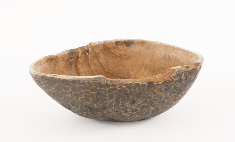 Knotskål, allmoge, daterad 1844