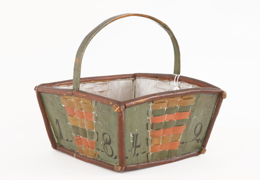 Korg, allmoge, Hälsingland, daterad 1842