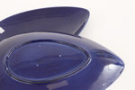 Serveringsfat 2st, "Blå Eld", Hertha Bengtsson för Rörstrand