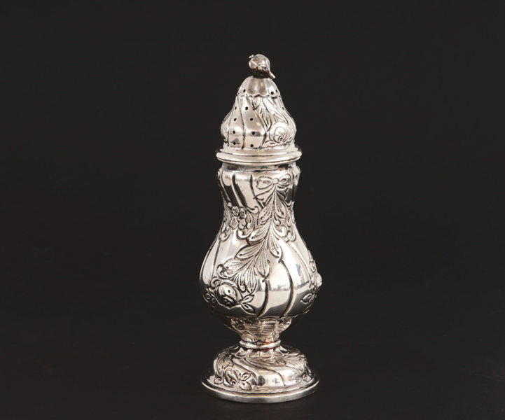 Sockerruska i silver, rokokostil, 1900-tal