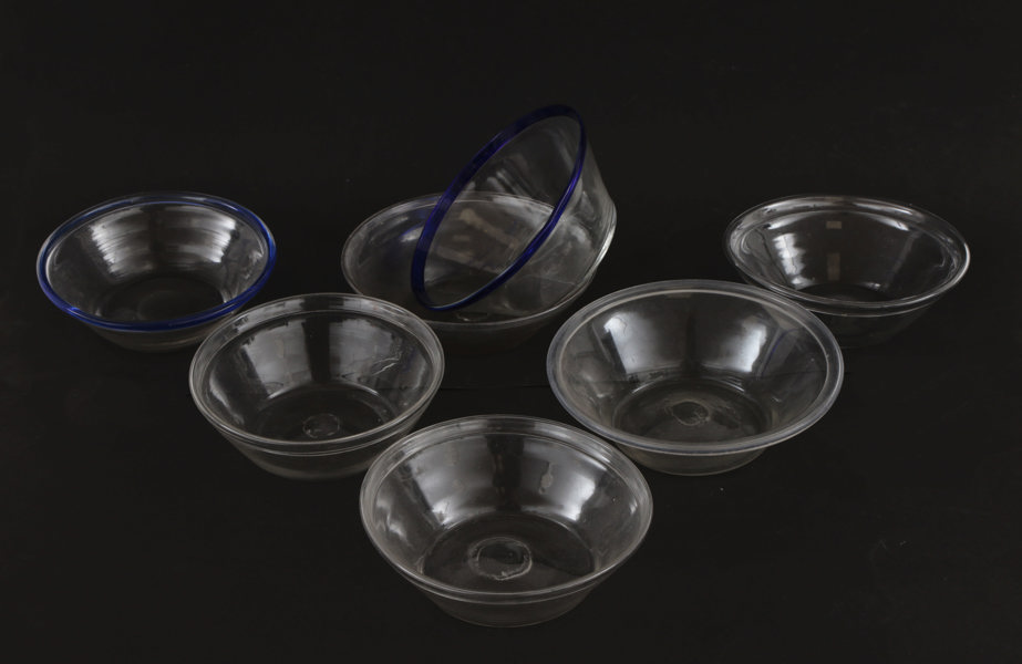 Filbunksskålar 7st, mestadels 18/1900-tal