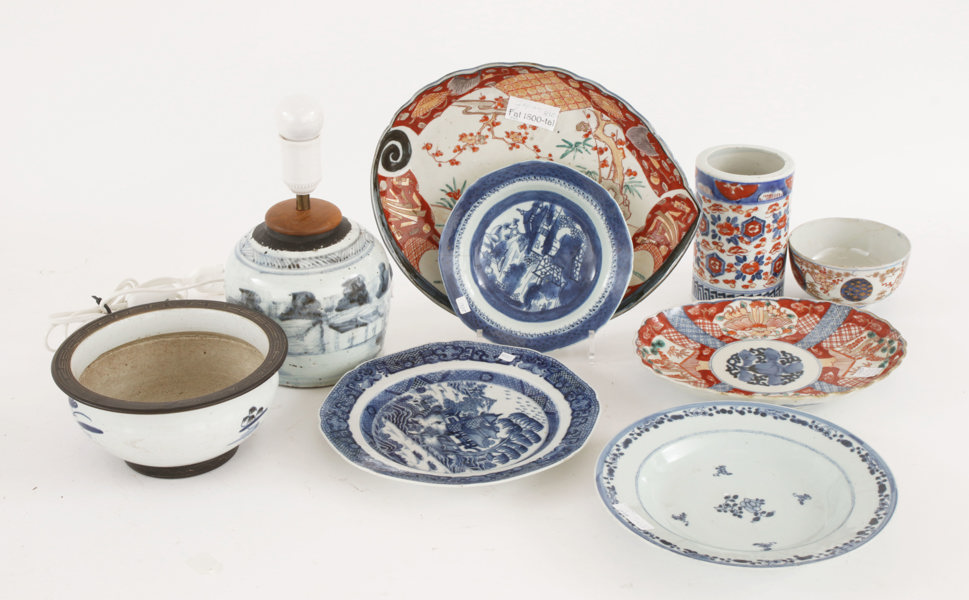 Orientaliskt porslin 9 delar