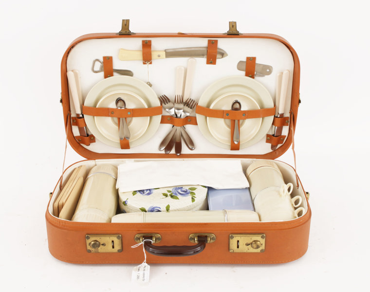 Picknickväska med innehåll, Premier, 1950/60-tal