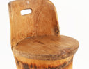 Kubbstol, allmoge, daterad 1647, 1753