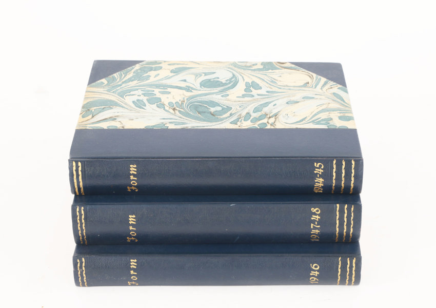 Inbundna tidskrifter 3 band, "Form", 1944-1948