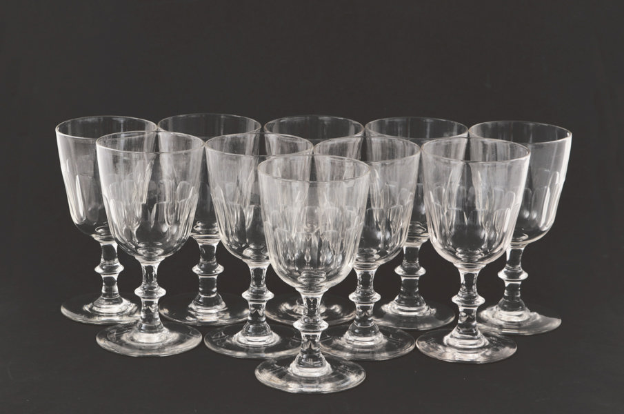 Vinglas 10st, 1900-talets början