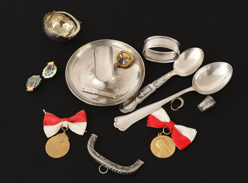 Parti silverföremål