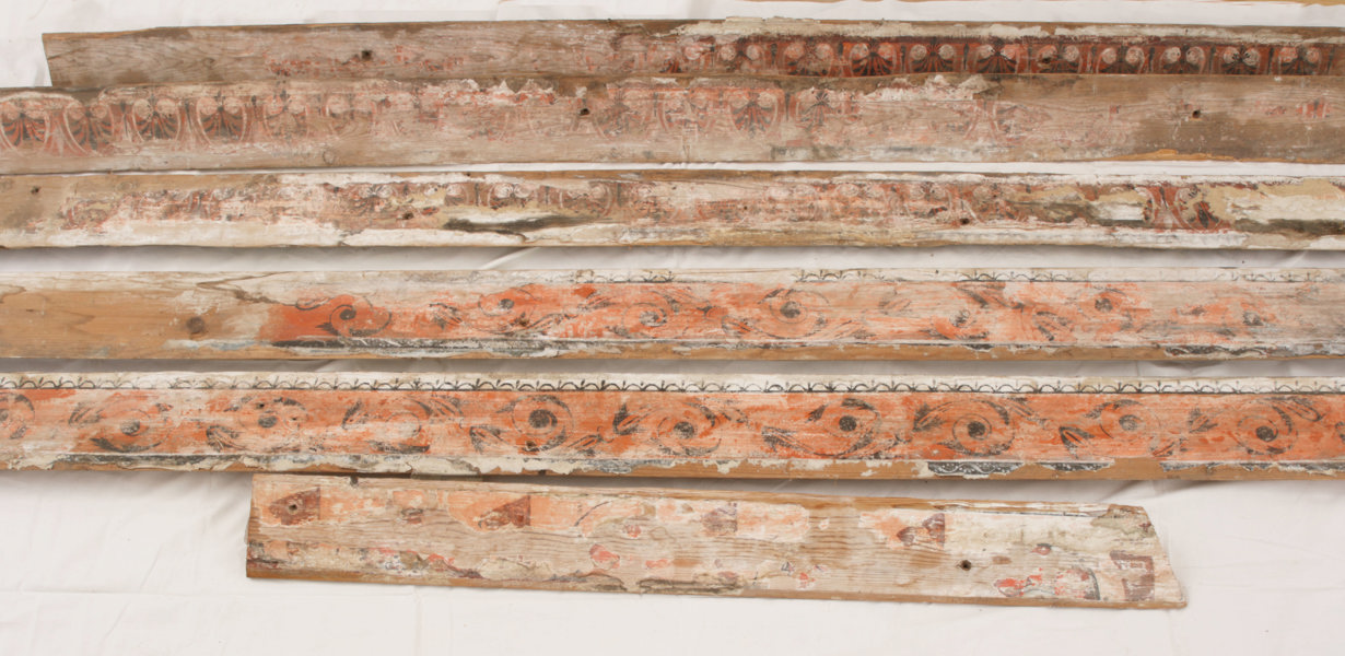 Listverk 6 delar, allmoge, 1800-tal