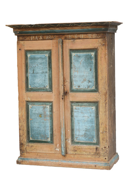 Skåp, allmoge, daterat 1860