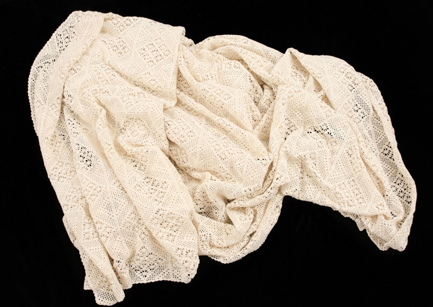 Virkat dubbelöverkast