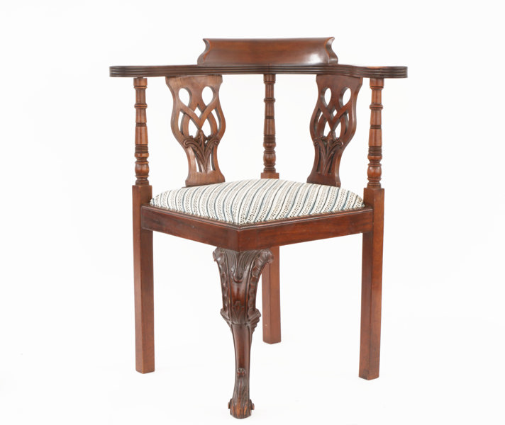 Puderstol, omkring år 1900