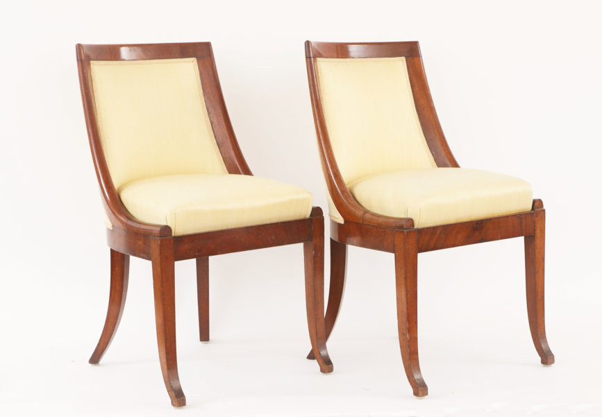 Stolar ett par, empire, 1800-talets första hälft