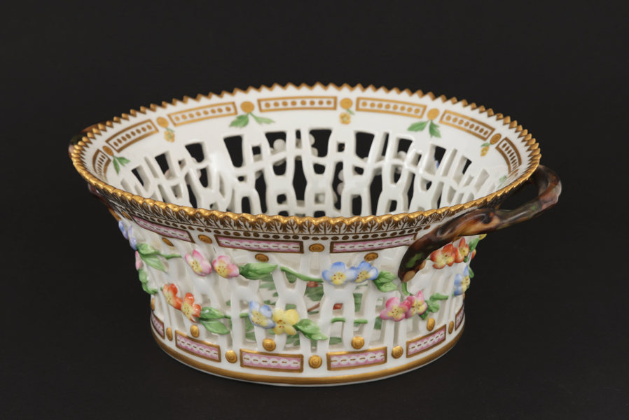 Gallerskål, "Flora Danica", Royal Copenhagen