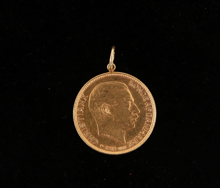 Mynt, 20 kroner, Christian X, Danmark, 1914