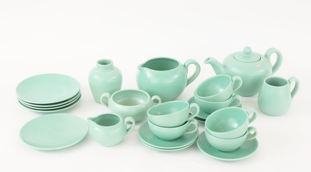 Teservis, Bo Fajans, 1900-talets första hälft