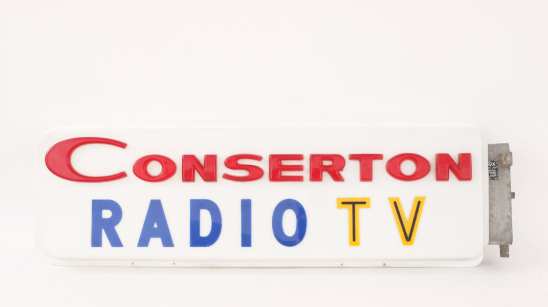 Ljusskylt, Concerton Radio och TV, 1960-tal