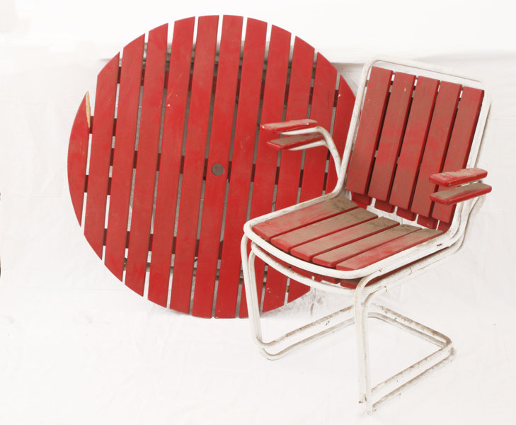 Trädgårdsmöbel 3 delar, 1900-talets andra hälft