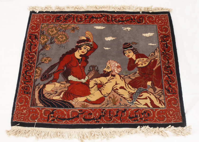 Handknuten matta, orientalisk