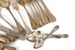 Bestickservisdelar, silver, "Gammal Fransk", bl.a. 1800-tal