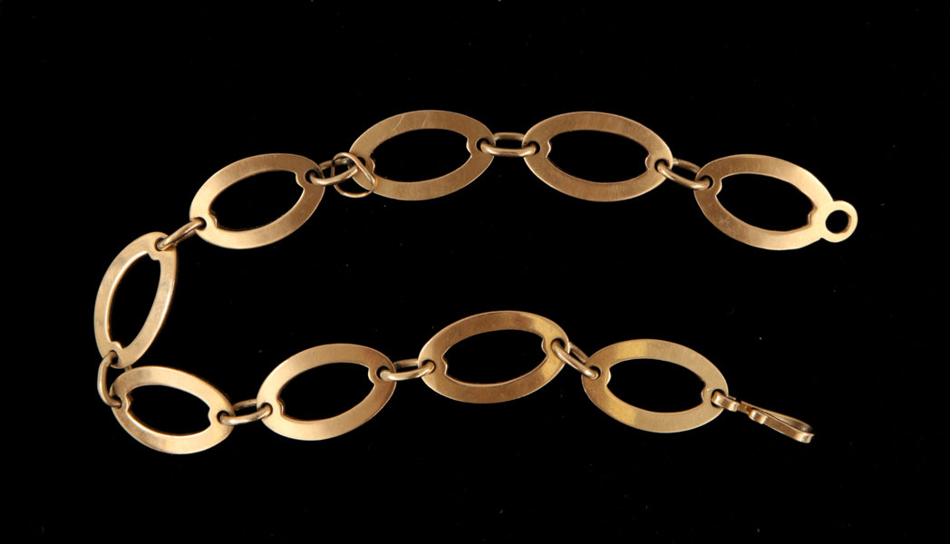 Armband i 18k, Ateljé Borgila, Stockholm, 1984