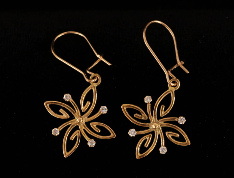 Örhängen ett par, 18k