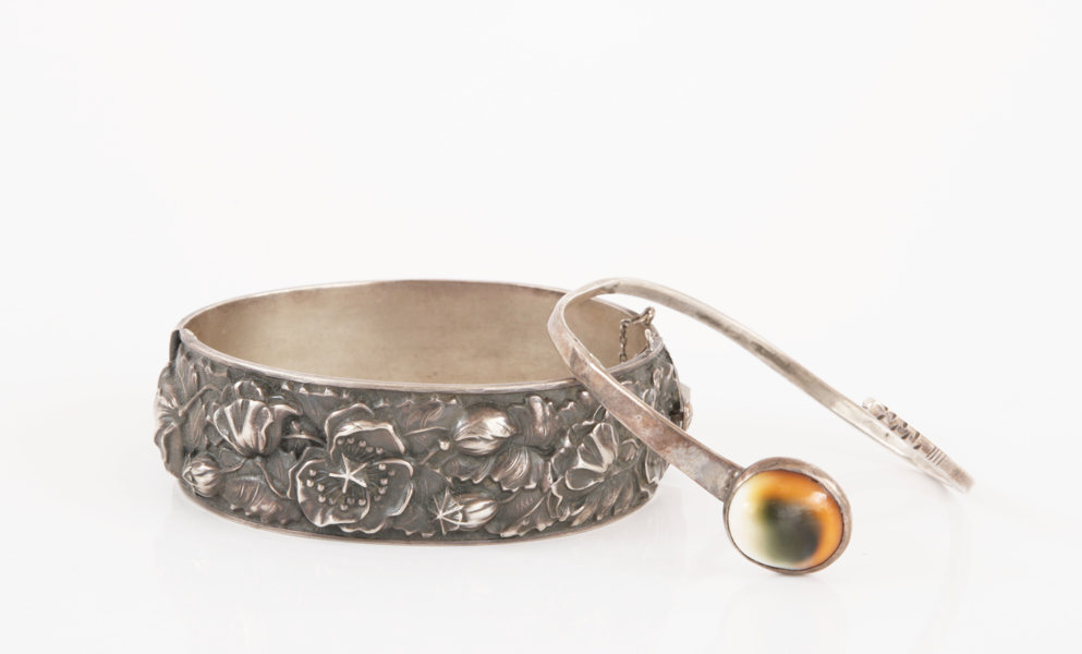 Armringar 2st, silver