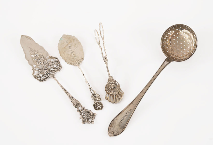 Serveringsbestick 4st, silver