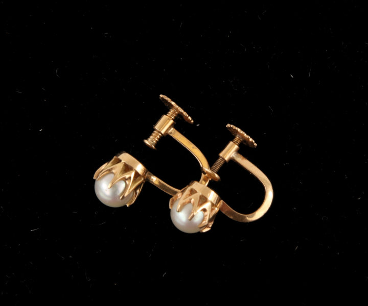 Örhängen ett par, 18k