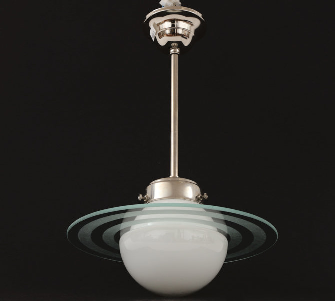 Taklampa, funkisstil, Saturnusmodell, 1900-talets senare del