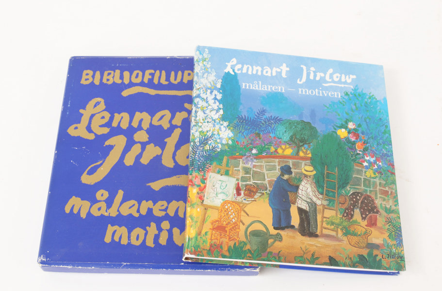 Bok, "Målaren - Motiven", bibliofilupplaga, Lennart Jirlow, 1991