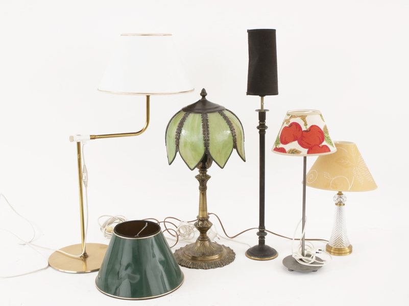 Bordslampor 5st, 19/2000-tal