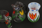 Glas 4 delar, "Tulpan", Ulrica Hydman Vallien för Kosta Boda