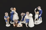 Figuriner 6st, Bing & Gröndahl samt Royal Copenhagen