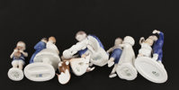 Figuriner 6st, Bing & Gröndahl samt Royal Copenhagen