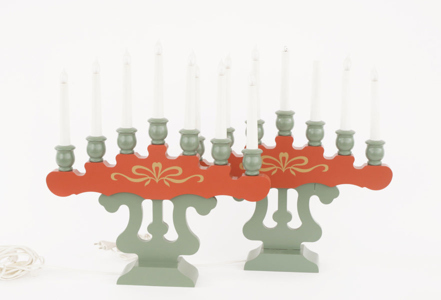 Elljusstakar ett par, AB Smålandsslöjd